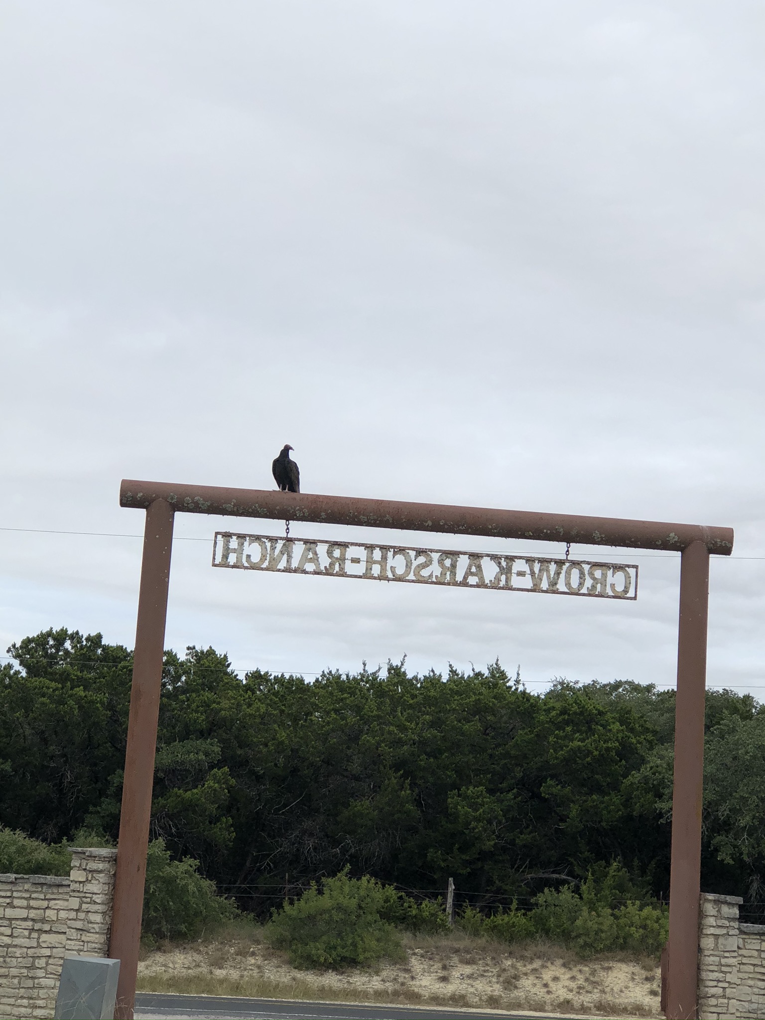 Crow-Karsch Ranch entrance sign